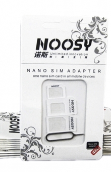 NOOSY 3 in 1 Nano SIM Adapter with SIM Card Tray 