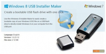 USB Windows Installer 8gb